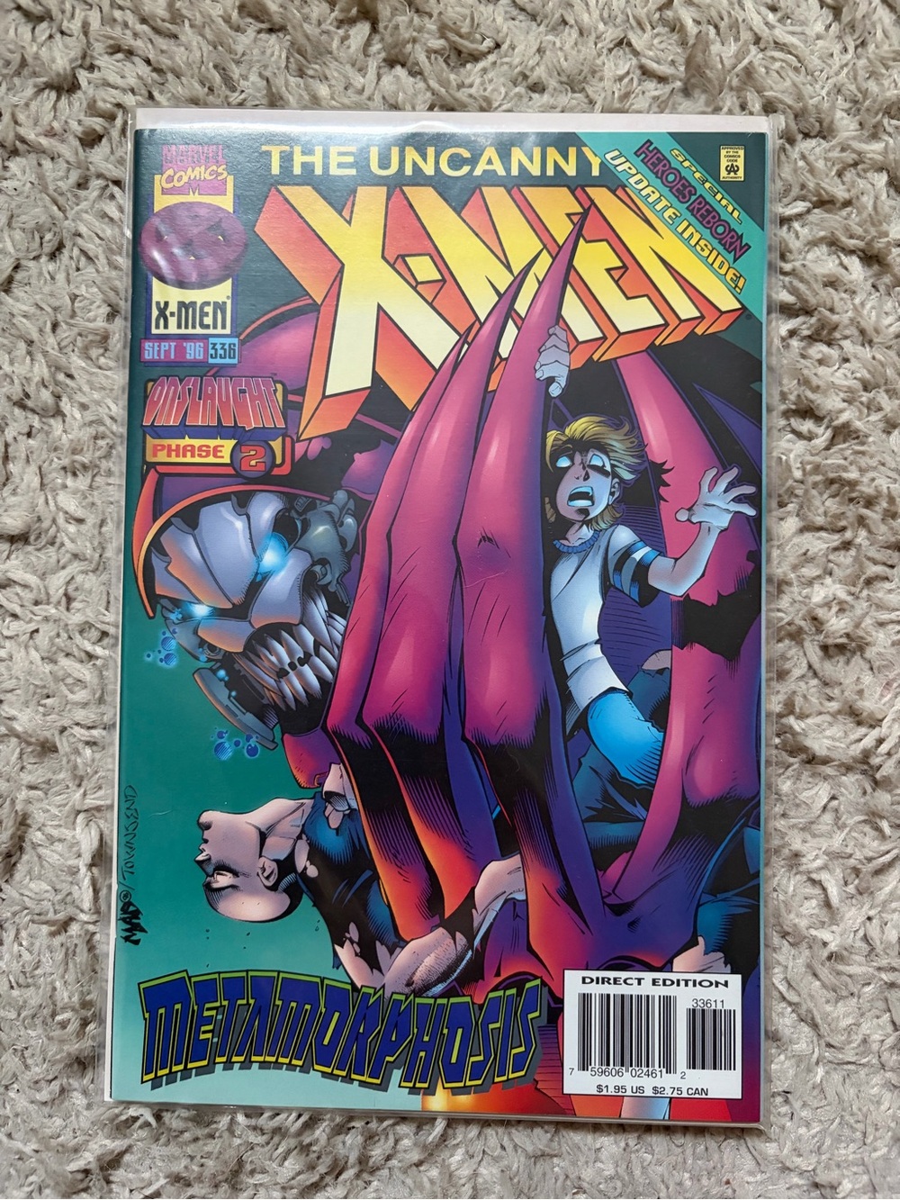 The Uncanny X-Men #336 published by Marvel Comics in September 1996